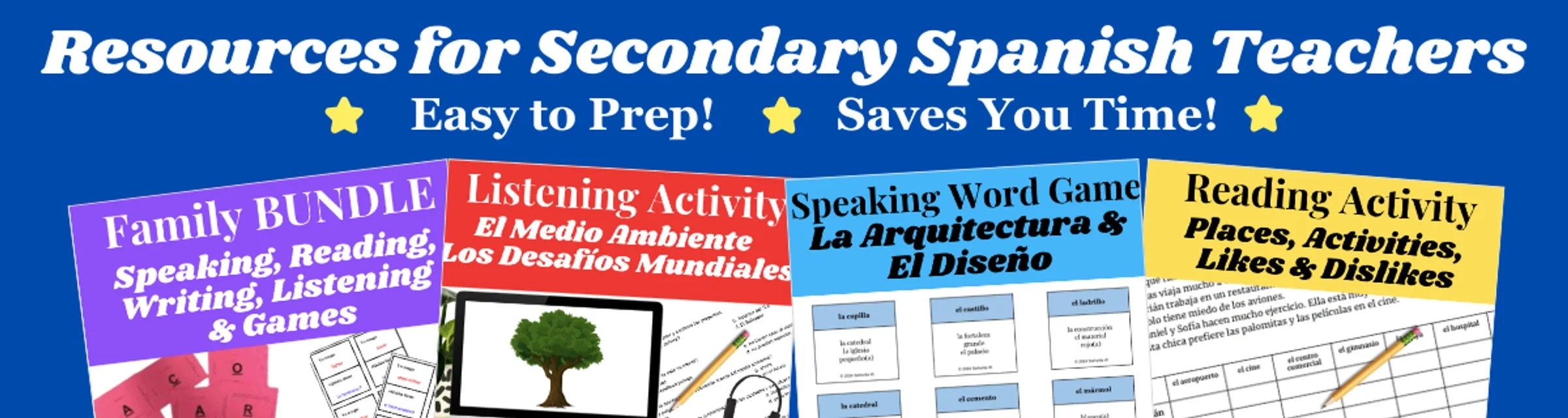 Spanish teacher working with students
